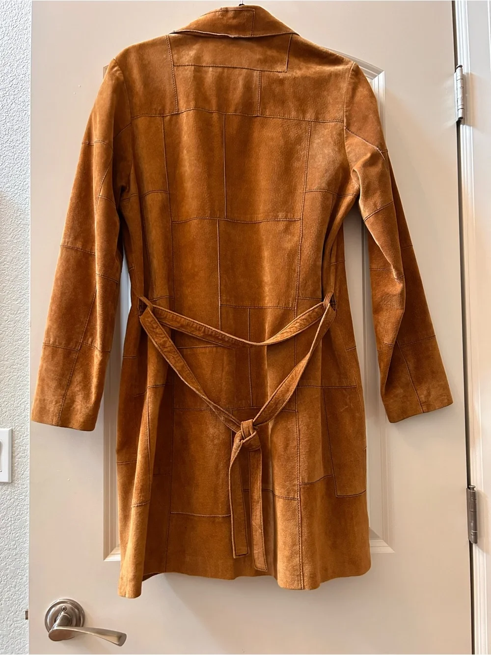 Wilson’s Leather Maxima Suede Patchwork long length jacket. Penny Lane. 70’s. M - Picture 5 of 11